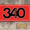 Plymouth Duster 340 Wedge Booster License Plate