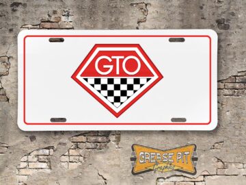 Pontiac GTO Vintage Style Booster License Plate
