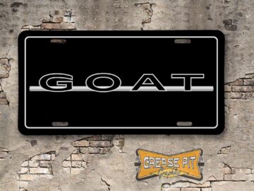 Pontiac GTO GOAT Booster License Plate