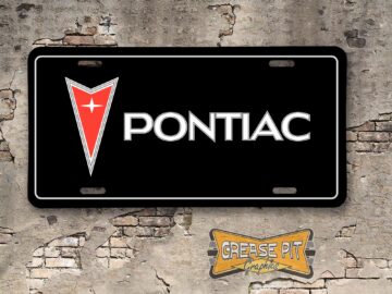 Pontiac Booster License Plate