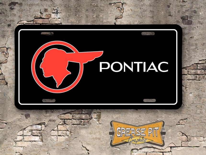 Pontiac Booster License Plate