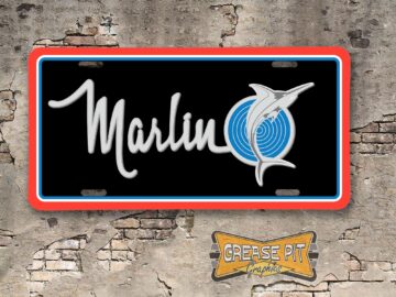 AMC American Motors Marlin Booster License Plate