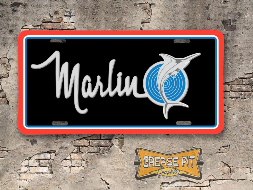 AMC American Motors Marlin Booster License Plate