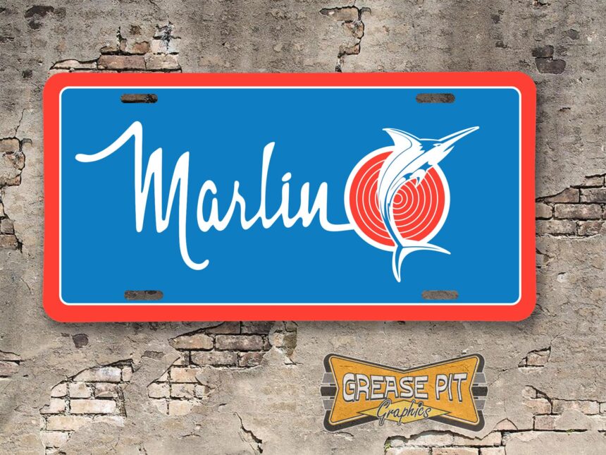 AMC American Motors Marlin Booster License Plate