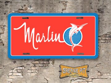 AMC American Motors Marlin Booster License Plate