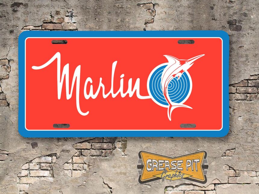 AMC American Motors Marlin Booster License Plate