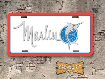AMC American Motors Marlin Booster License Plate