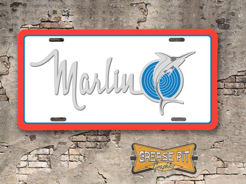 AMC American Motors Marlin Booster License Plate