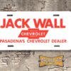 Jack Wall Chevrolet Pasadena Booster License Plate