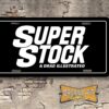Super Stock & Drag Illustrated Magazine Booster Aluminum License Plate Insert Black