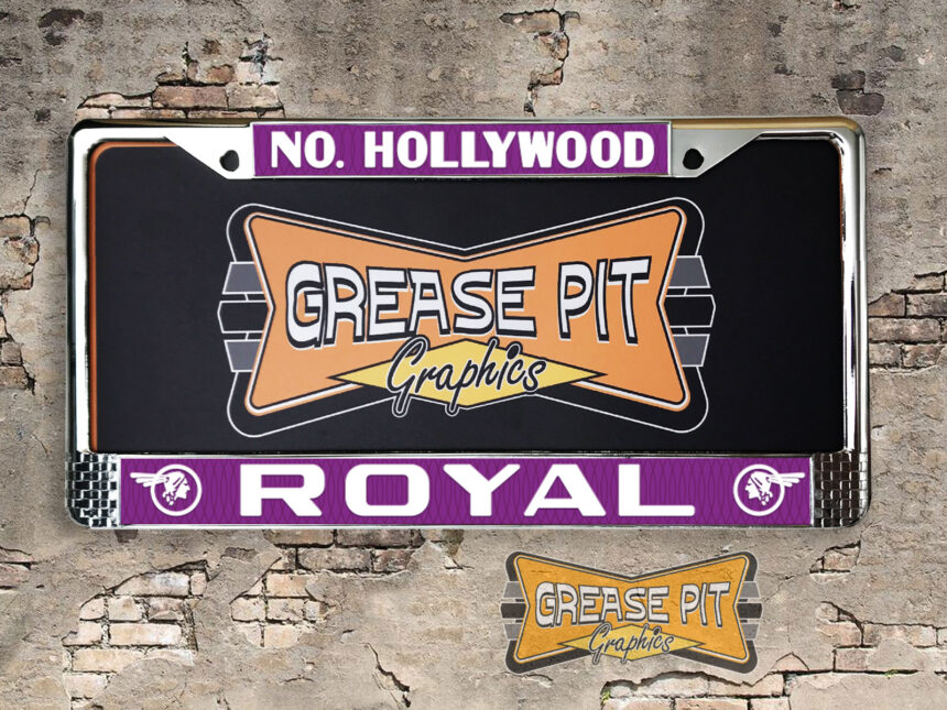 Royal Pontiac Dealership License Plate Frame North Hollywood