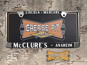 McClure's Lincoln Mercury Dealership License Plate Frame Anaheim