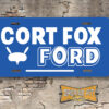 Cort Fox Ford Ford Booster Aluminum License Plate Insert blue
