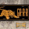 Vintage Vintage 1960's Style Tiger GRRR Booster Aluminum License Plate Insert
