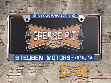 Steuben Motors VW Volkswagen York Dealership License Plate Frame