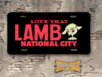 Love That Lamb Chevrolet Booster License Plate Insert National City