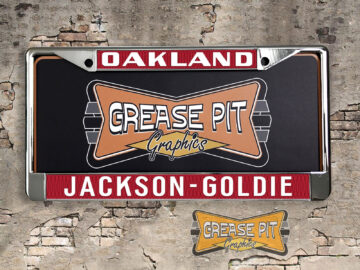 Jackson Goldie Ford License Plate Frame Oakland