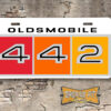 1964 1965 1966 Oldsmobile 442 Booster Aluminum License Plate Insert