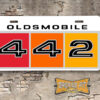 1967 Oldsmobile 442 Booster Aluminum License Plate Insert