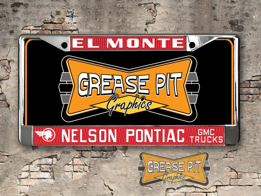 Nelson Pontiac GMC Dealership License Plate Frame Dealership License Plate Frame El Monte