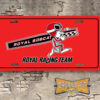 Royal Pontiac Racing Team Booster Aluminum License Plate Insert Red