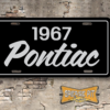 Personalized license plate with 2 lines of text. Your text, Your colors