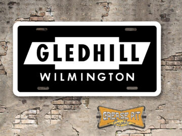 Fred Gledhill Chevrolet Booster License Plate Insert Wilmington Black