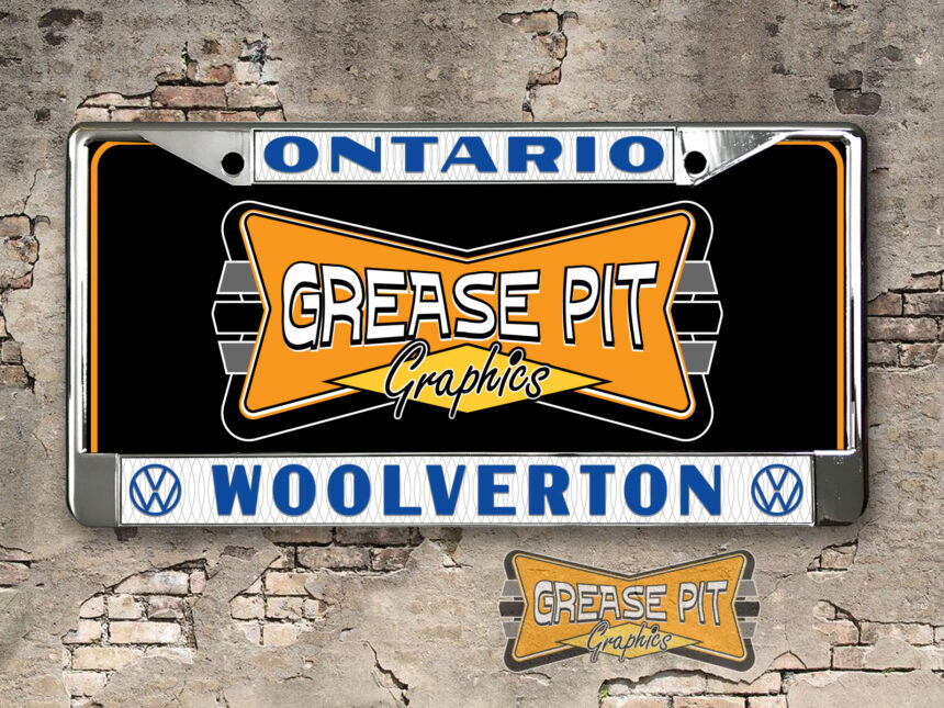 Woolverton Volkswagen VW Dealership License Plate Frame Ontario