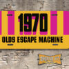 "1970 Olds Escape Machine" Oldsmobile Aluminum License Plate Insert
