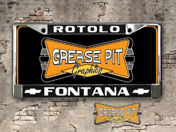 Rotolo Chevrolet License Plate Frame Fontana V2