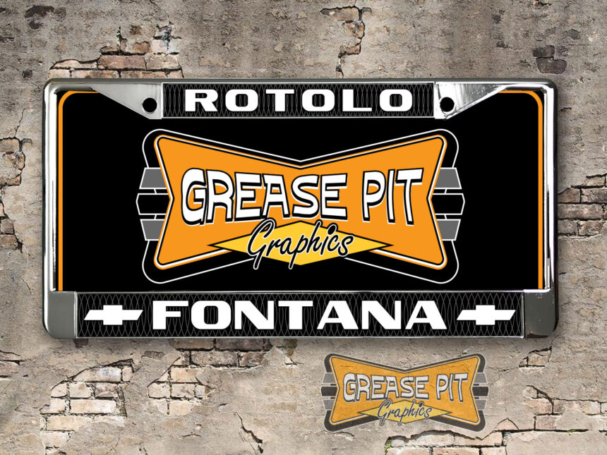 Rotolo Chevrolet License Plate Frame Fontana V2