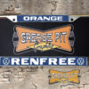 Renfree VW Volkswagen Dealership License Plate Frame Orange California