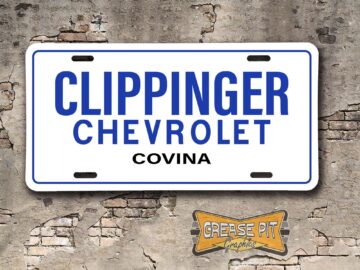 Clippinger Chevrolet in Covina License Plate
