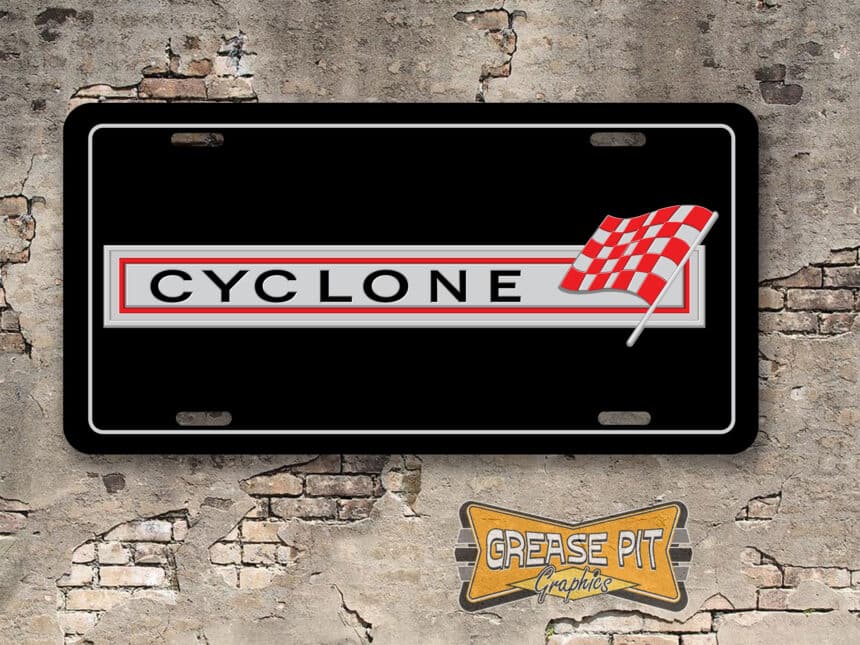 Mercury Cyclone License Plate