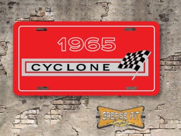 Mercury Cyclone License Plate