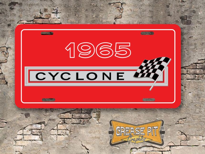 Mercury Cyclone License Plate