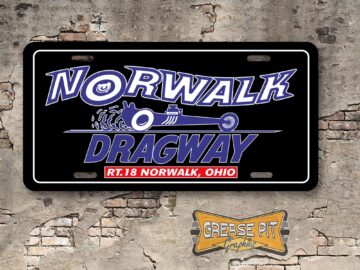 Norwalk Dragway License Plate