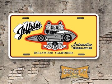 Dean Jeffries Automotive Building & Styling License Plate