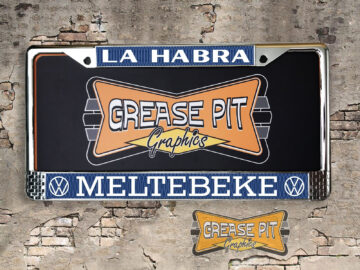 Meltebeke Volkswagen VW Dealership License Plate Frame La Habra