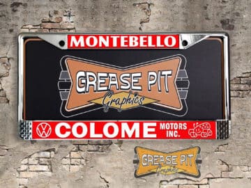 Colome Motors Inc. Volkswagen VW Dealership License Plate Frame Montebello