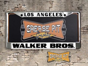 Walker Brothers Jeep Dealership License Plate Frame Los Angeles
