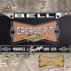 A vintage style reproduction dealership license plate frame for the Sopp and Son Chevrolet dealership of Bell. This reproduction dealership license plate frame will look great bolted on to your Classic Chevy whether it’s a Cruiser, a Hot Rod or a Muscle Car.