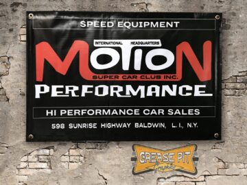 Baldwin Motion Performance Super Car Club Garage Shop Banner