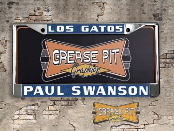 Reproduction Paul Swanson Ford License Plate Frame Los GatosReproduction Paul Swanson Ford License Plate Frame Los Gatos