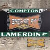 Reproduction Lamerdin Pontiac License Plate Frame Compton