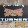 Reproduction Turner Ford License Plate Frame San Bruno