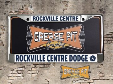 Reproduction Rockville Centre Dodge License Plate Frame Rockville Centre
