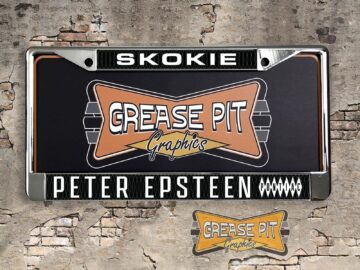Reproduction Seltzer Pontiac License Plate Frame Chicago