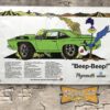 Plymouth Road Runner Beep-Beep Salt Flats Ad 3x2 Garage Shop Banner